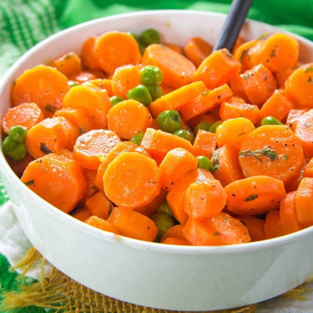 Glazed Carrots with Peas