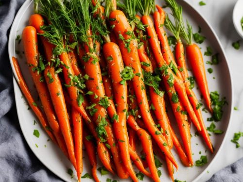 Glazed Spring Carrots with Tarragon & Chives