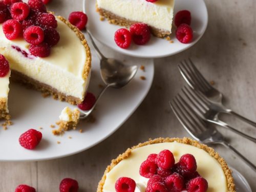 Gluten-free White Chocolate & Raspberry Cheesecake