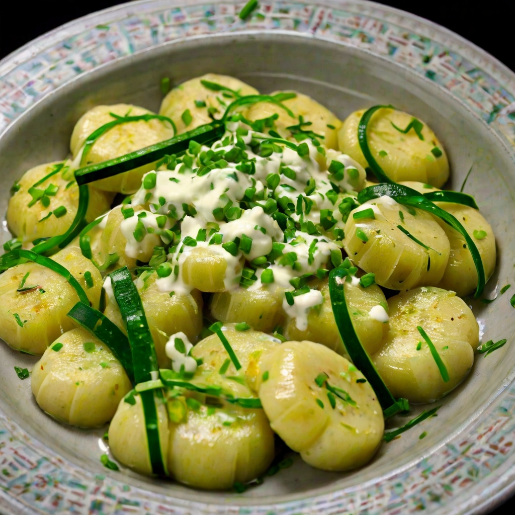 Gnocchi with Courgette, Mascarpone & Spring Onions