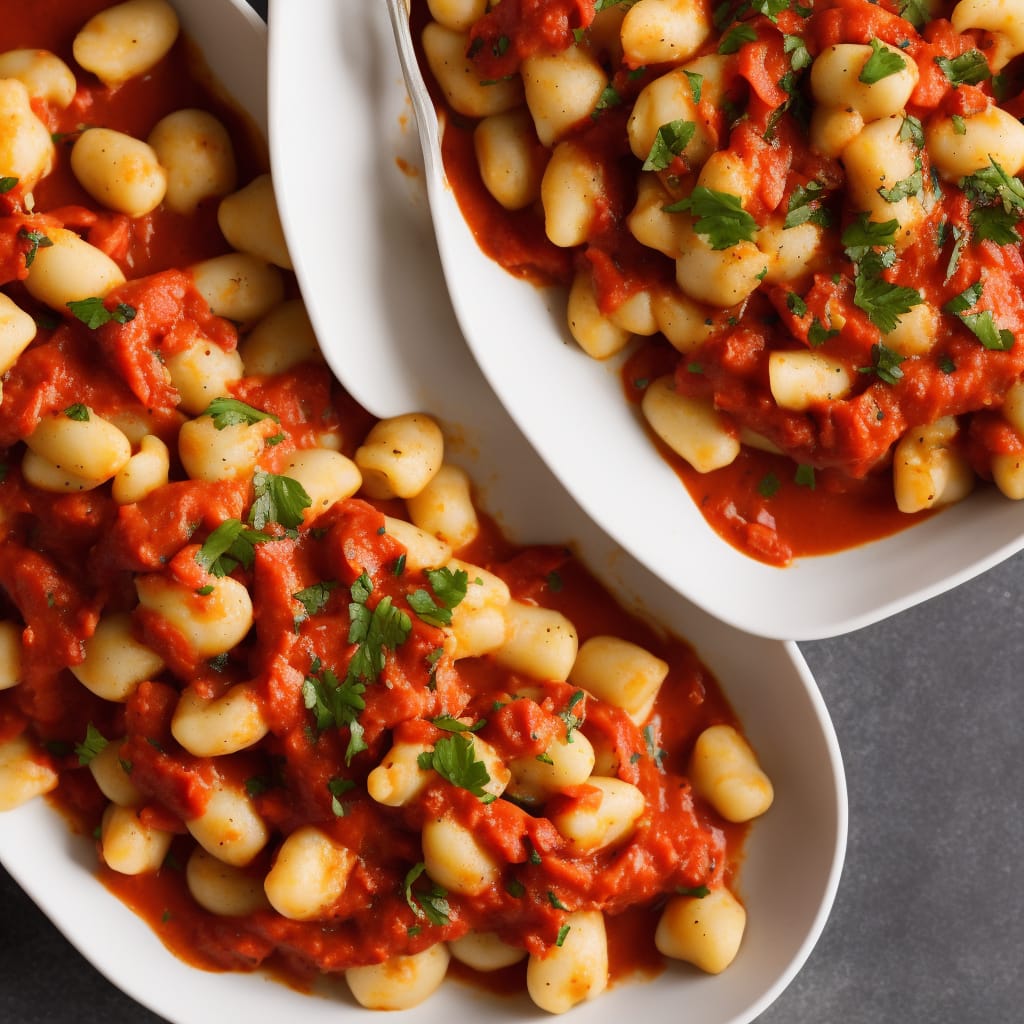 Gnocchi with Roasted Red Pepper Sauce
