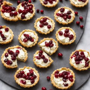 Goat's Cheese & Cranberry Tartlets