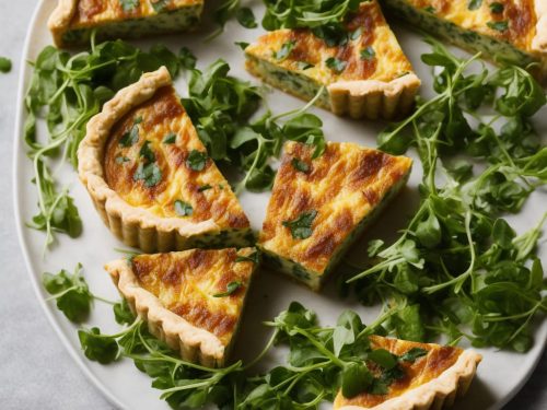 Goat's Cheese & Watercress Quiche
