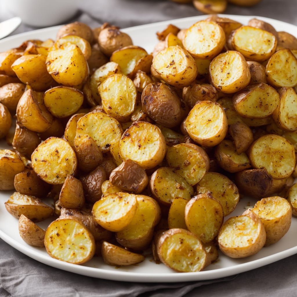 Golden Roasted Potatoes, Parsnips & Garlic