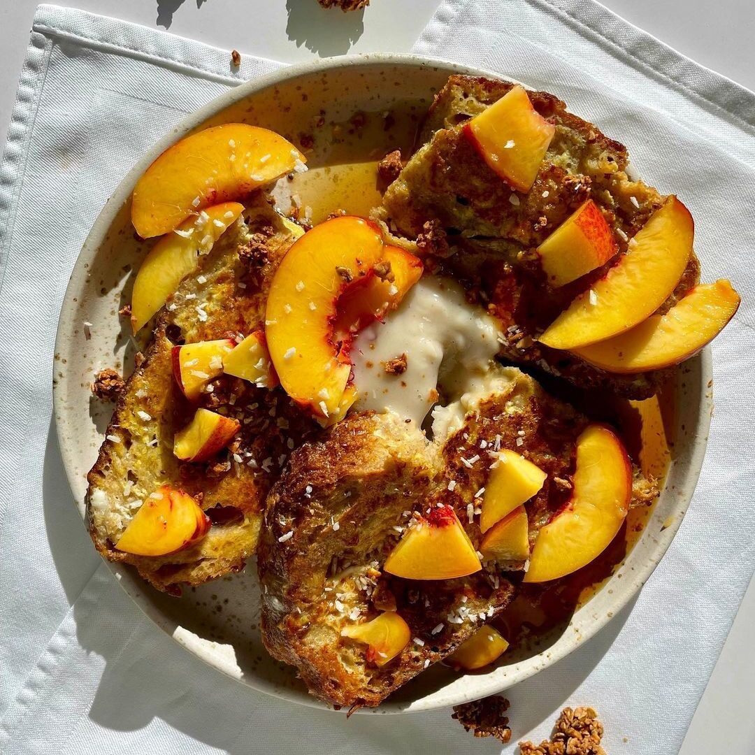 Grandma's Peach French Toast