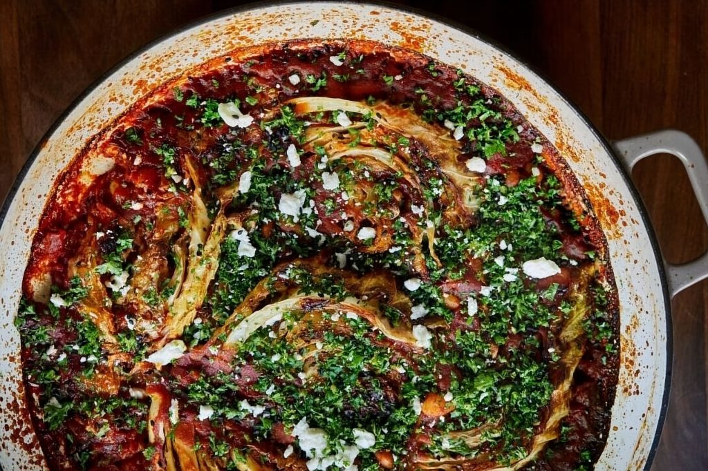 Gratin of white cabbage & lentils in a Provençal sauce Recipe