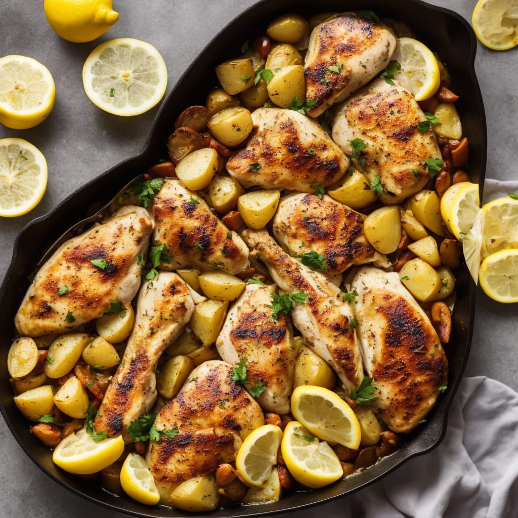 Greek Lemon Chicken and Potatoes Recipe