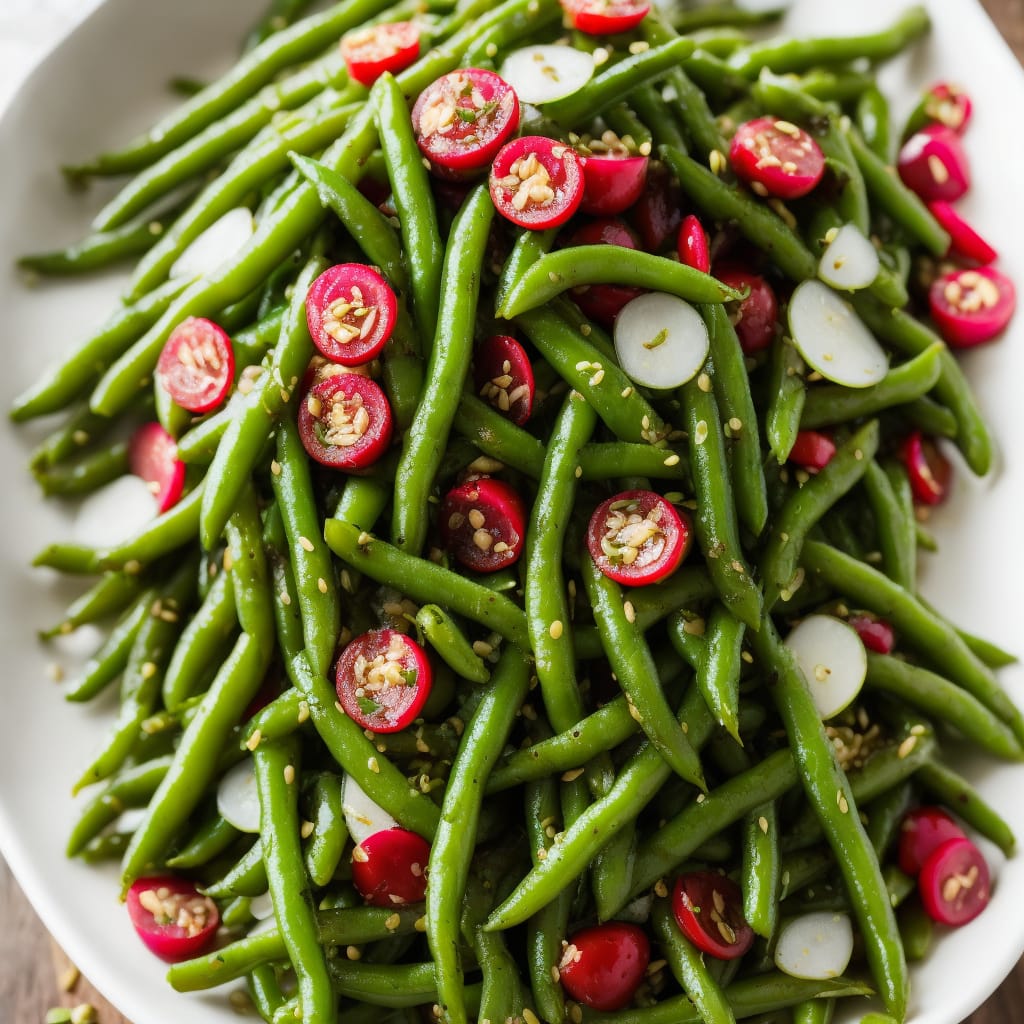 Green Beans & Radishes with Shallot Dressing