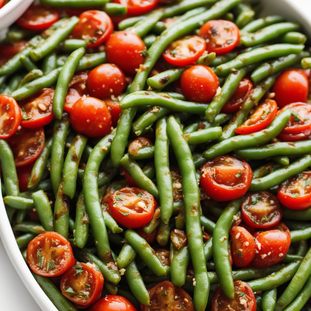 Green Beans with Griddled Tomatoes
