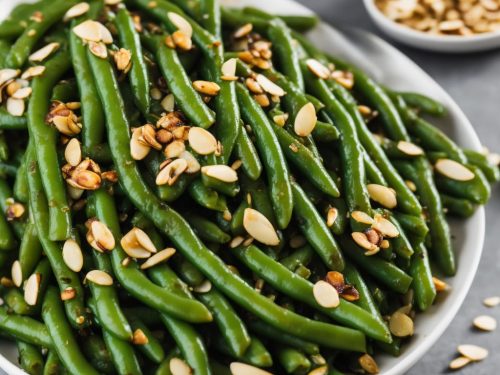 Green Beans with Shallots, Garlic & Toasted Almonds