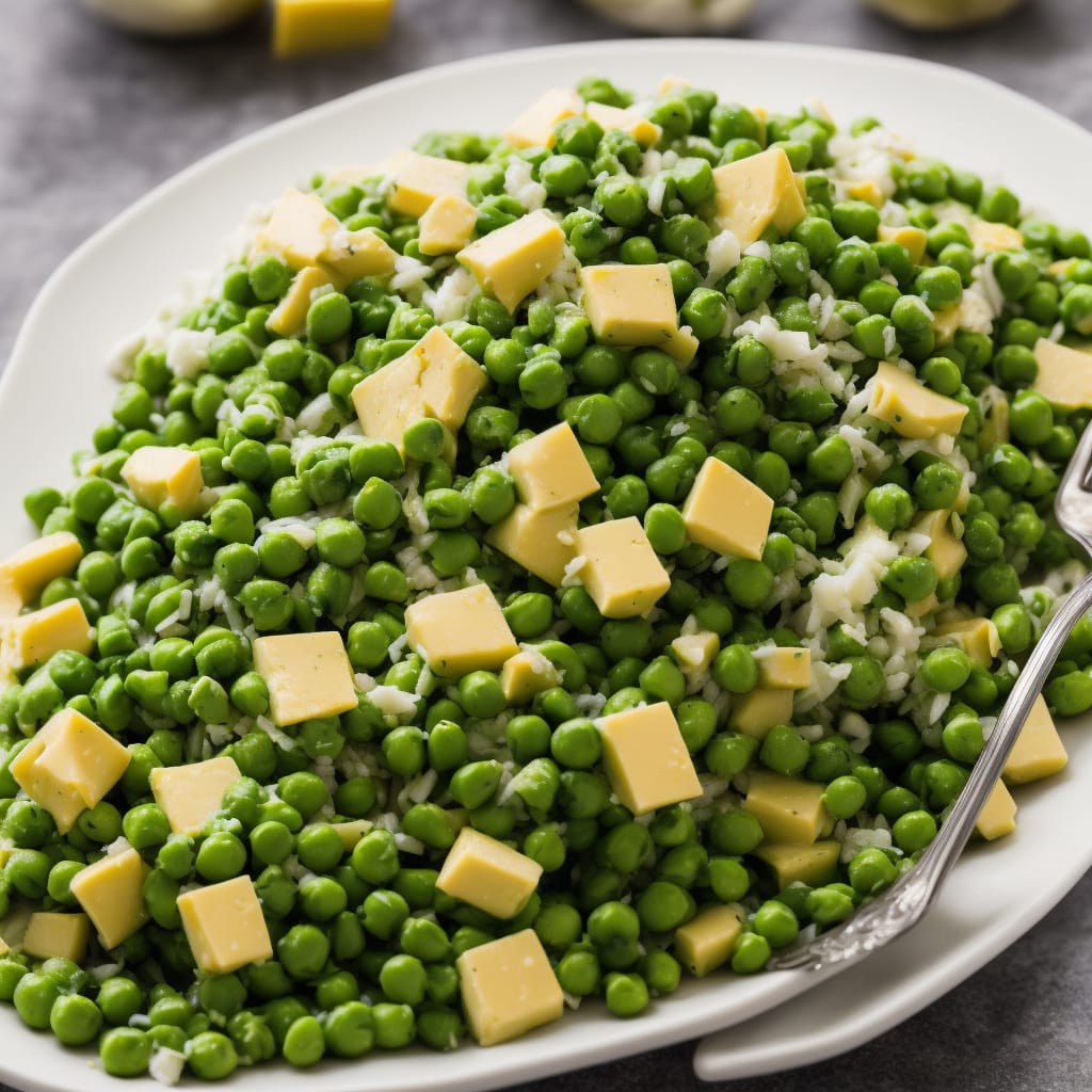 Green Pea Salad With Cheddar Cheese Recipe