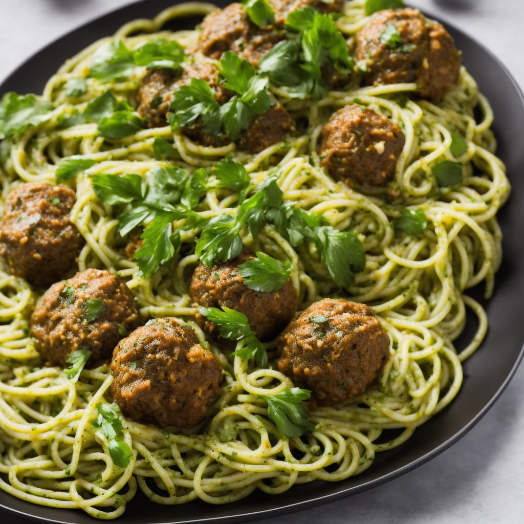 Green Spaghetti & Meatballs Recipe | Recipes.net