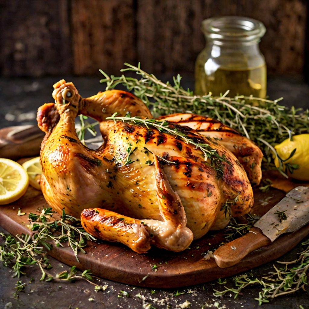 Griddled Chicken with Lemon & Thyme