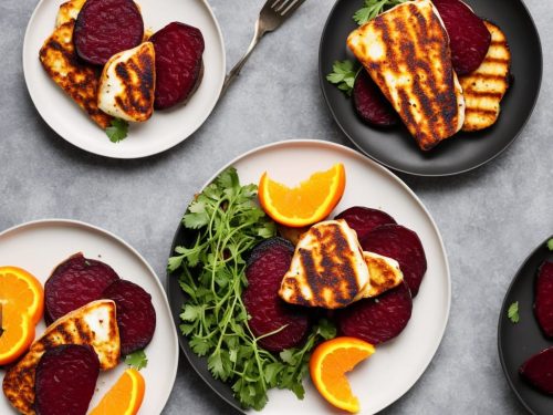 Griddled Halloumi with Beetroot & Orange
