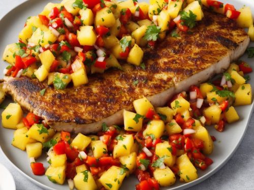 Griddled Swordfish with Pineapple & Chilli Salsa
