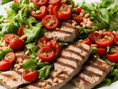 Griddled Tuna with Bean & Tomato Salad