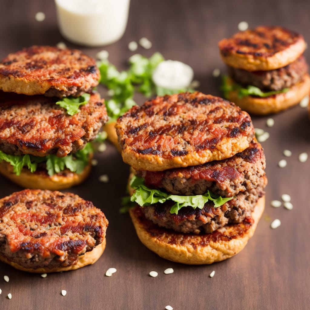 Grilled Bacon Meatloaf Burgers