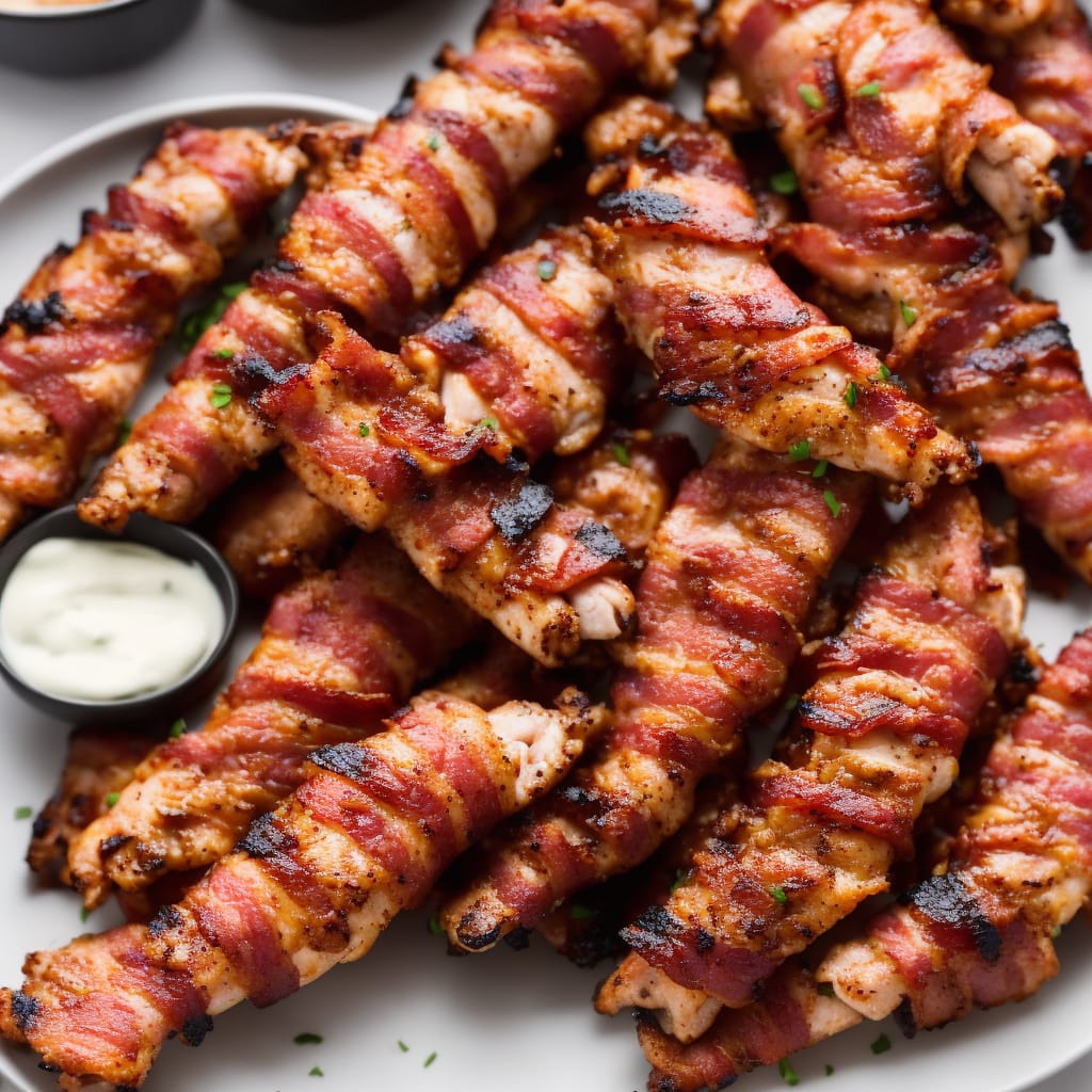 Grilled Bacon-Wrapped Chicken Tenders