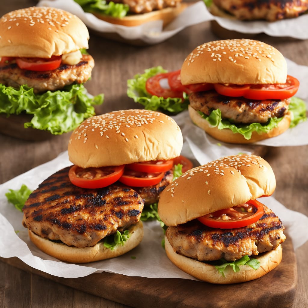 Grilled Chicken Burgers