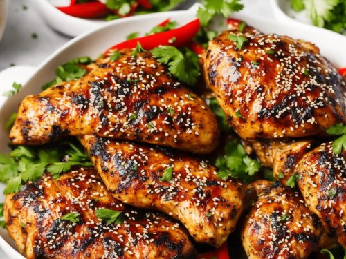 Grilled Chicken with Chilli & Sesame Seeds