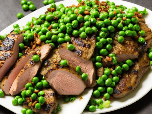 Grilled Duck Breast with Minted Peas