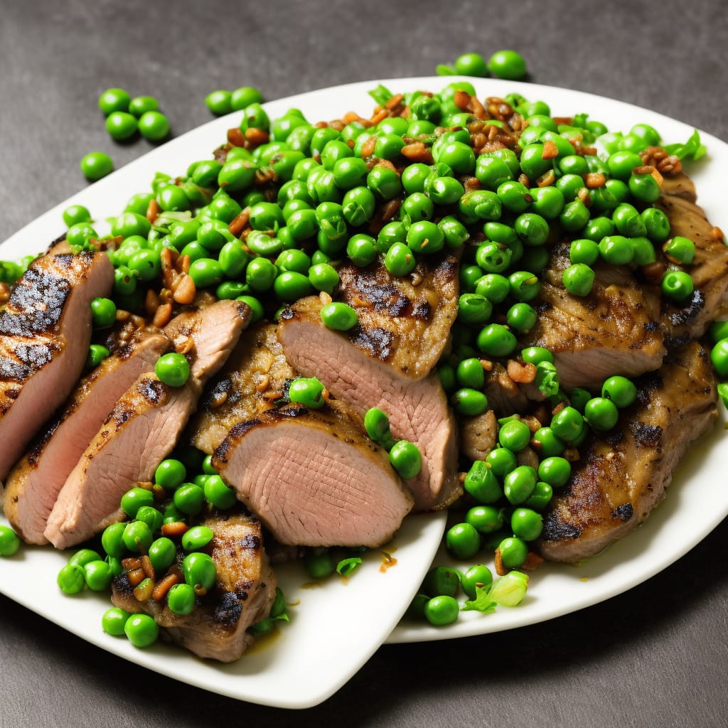 Grilled Duck Breast with Minted Peas