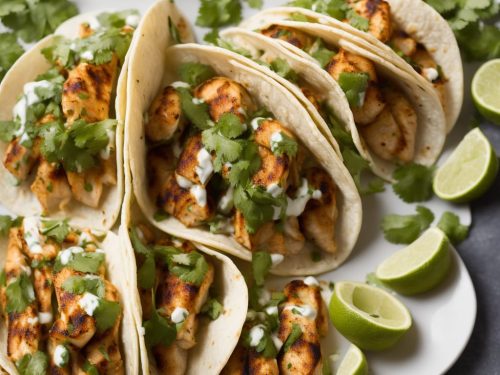 Grilled Fish Tacos with Chipotle-Lime Dressing Recipe