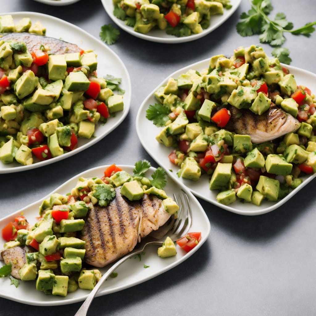 Grilled Fish with Chunky Avocado Salsa