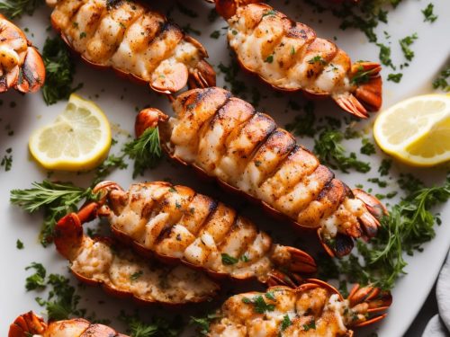 Grilled Lobster Tails with Lemon & Herb Butter