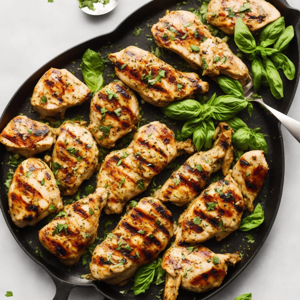 Grilled Pesto-Marinated Chicken Recipe