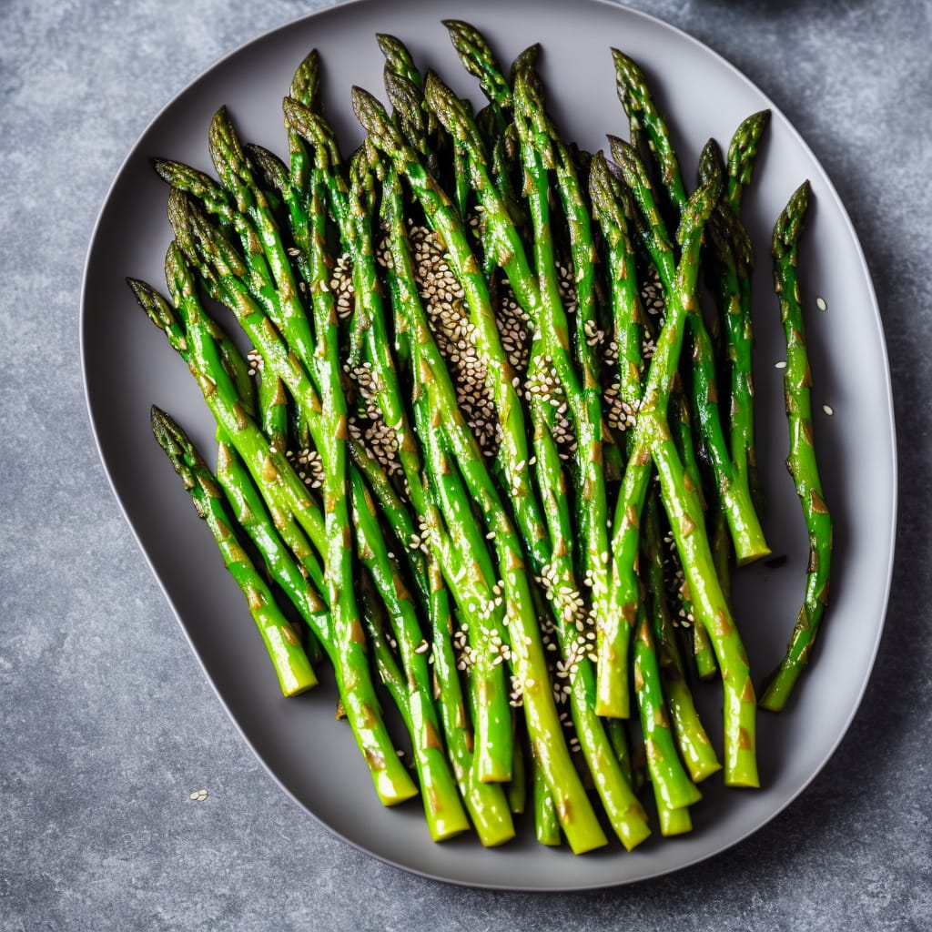 Grilled Soy-Sesame Asparagus Recipe