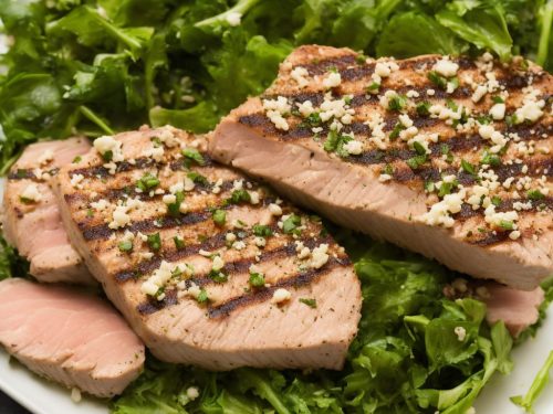 Grilled Tuna with Parsley Salad