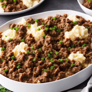 Ground Beef and Mashed Potato Casserole