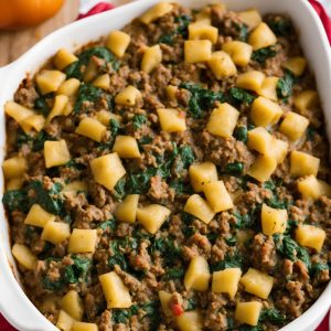 Ground Beef Spinach Casserole