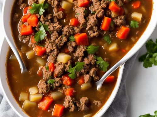Ground Beef Vegetable Soup Recipe