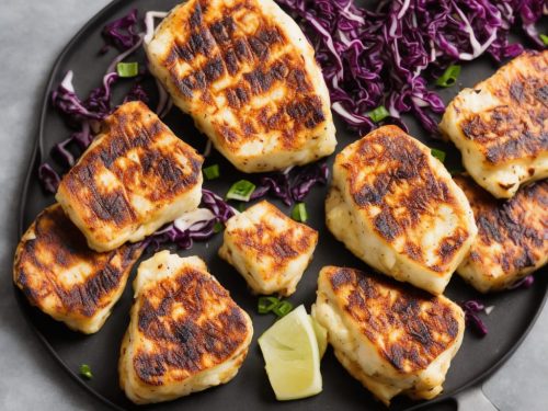 Halloumi & red cabbage steaks