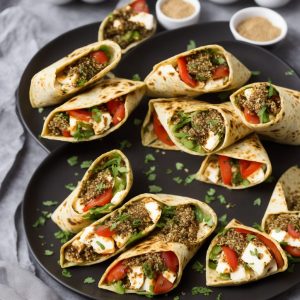 Halloumi Wraps with Crunchy Za'atar Chips