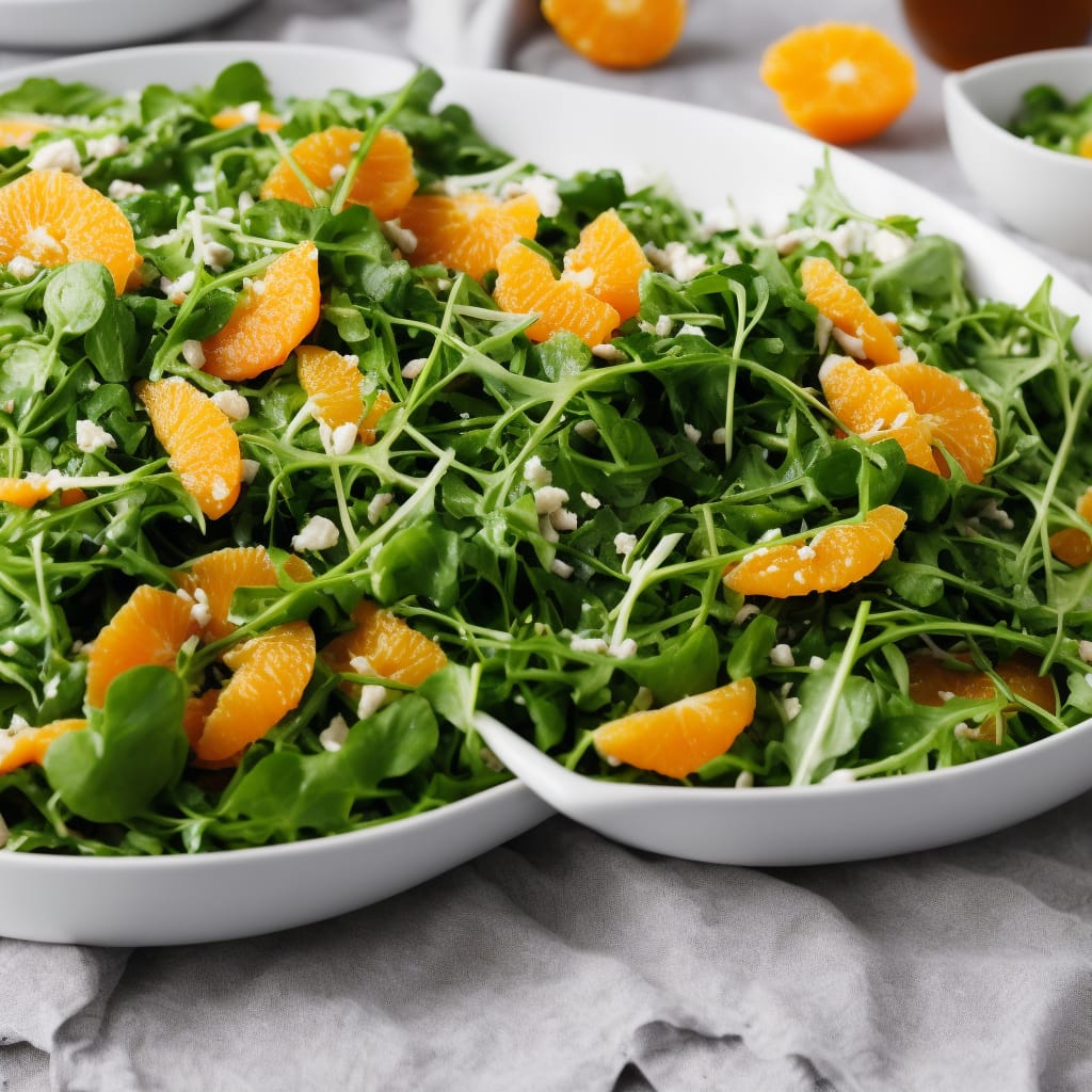 Ham & watercress salad with clementine dressing