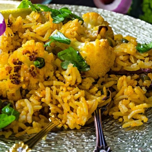 Harissa Cauliflower Pilaf Recipe