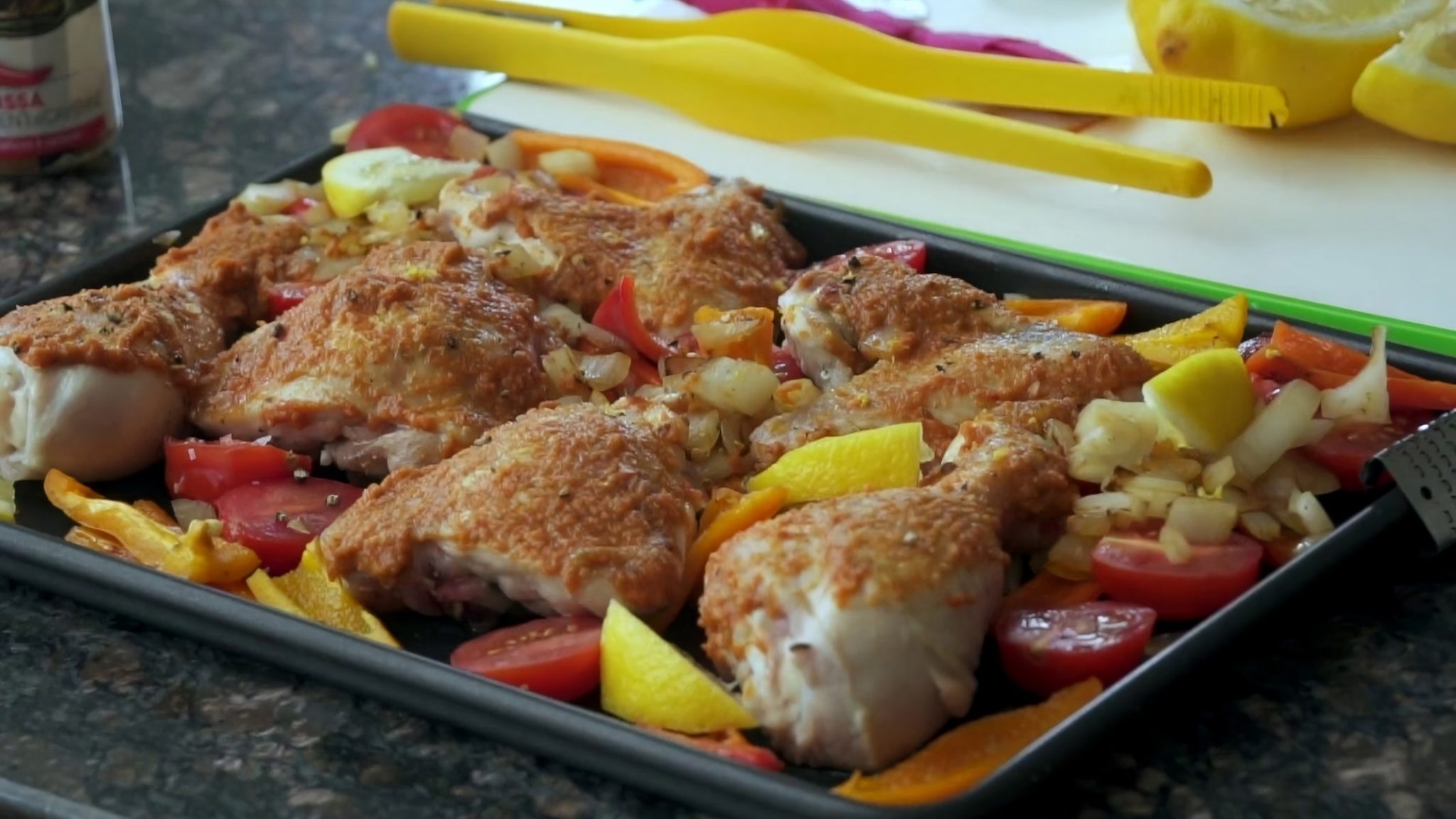 Harissa Chicken & Squash Traybake Recipe