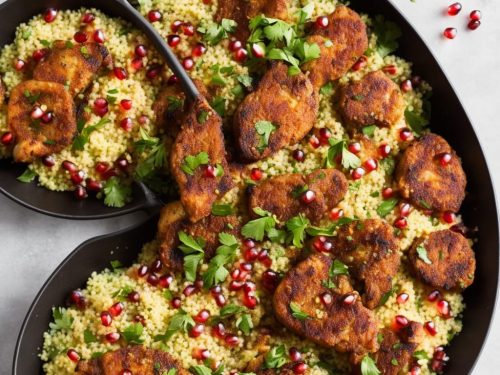 Harissa Lamb Cutlets with Pomegranate Couscous