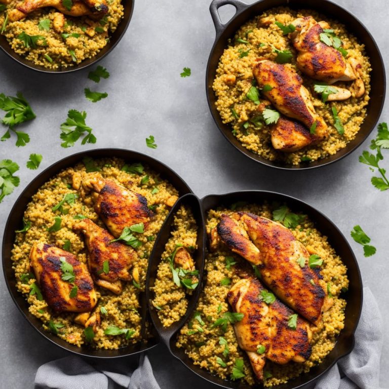 HarissaSpiced Chicken with Bulgur Wheat Recipe