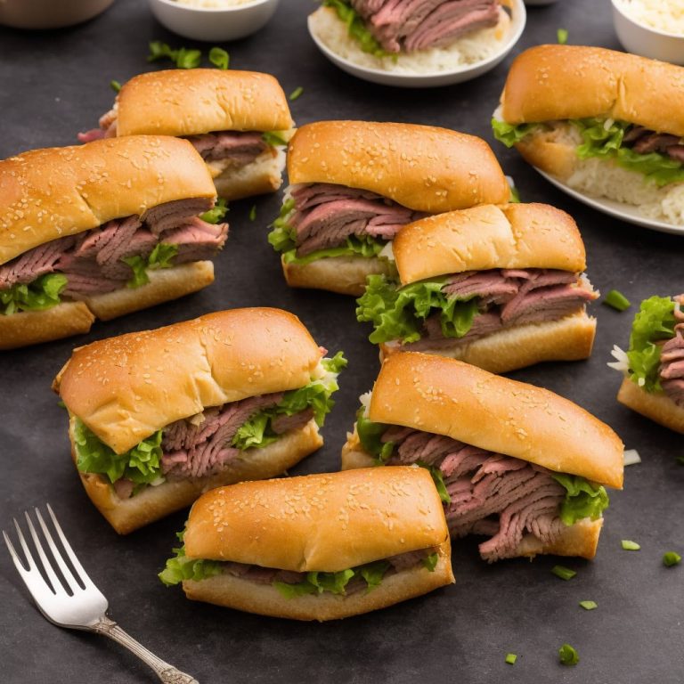 Hawaiian Roll Roast Beef and Cheese Sandwiches Recipe