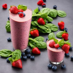 Healthy Berry and Spinach Smoothie Recipe