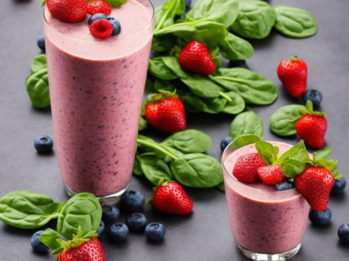Healthy Berry and Spinach Smoothie Recipe