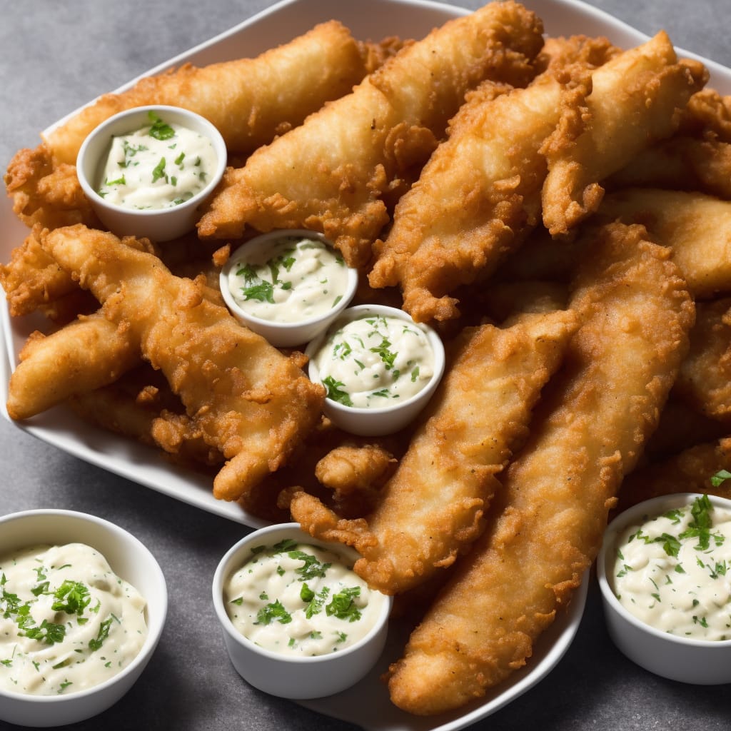 Healthy Fish & Chips with Tartare Sauce