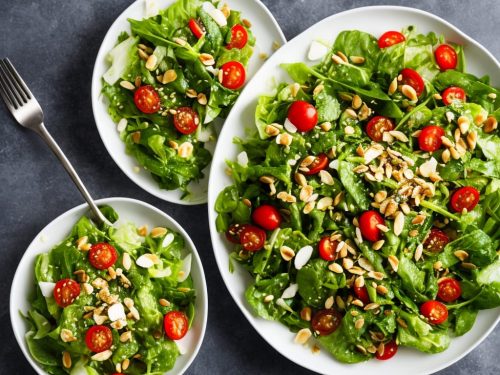 Healthy Salad with Ginger Soy Dressing Recipe