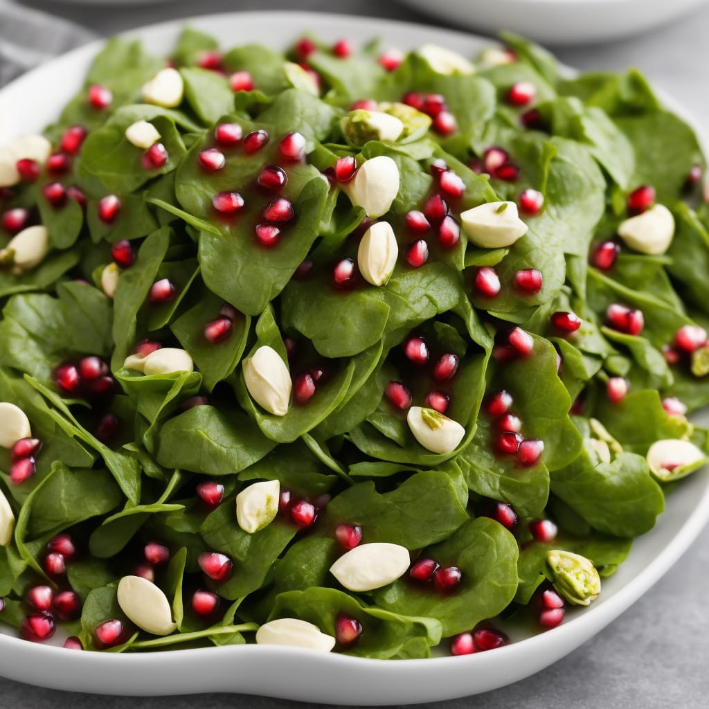Herb Salad with Pomegranate & Pistachios