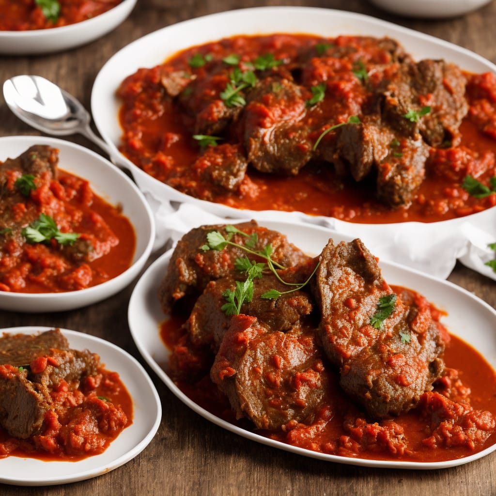 Herby Baked Lamb in Tomato Sauce