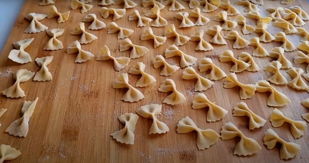 Homemade Farfalle Pasta